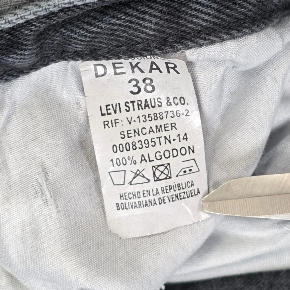 Levi's 501 Original Fit Straight Leg Jeans Men's Size 38x32‎ Black Wash Denim